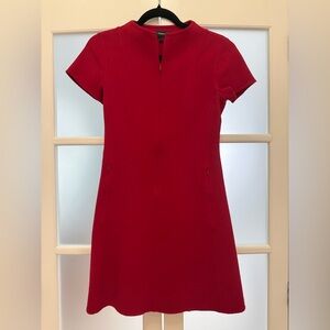 Theory Vibrant Red Mini Dress